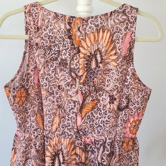 MADEWELL Bali Floral Print Sleeveless Midi Dress - Picture 7 of 12